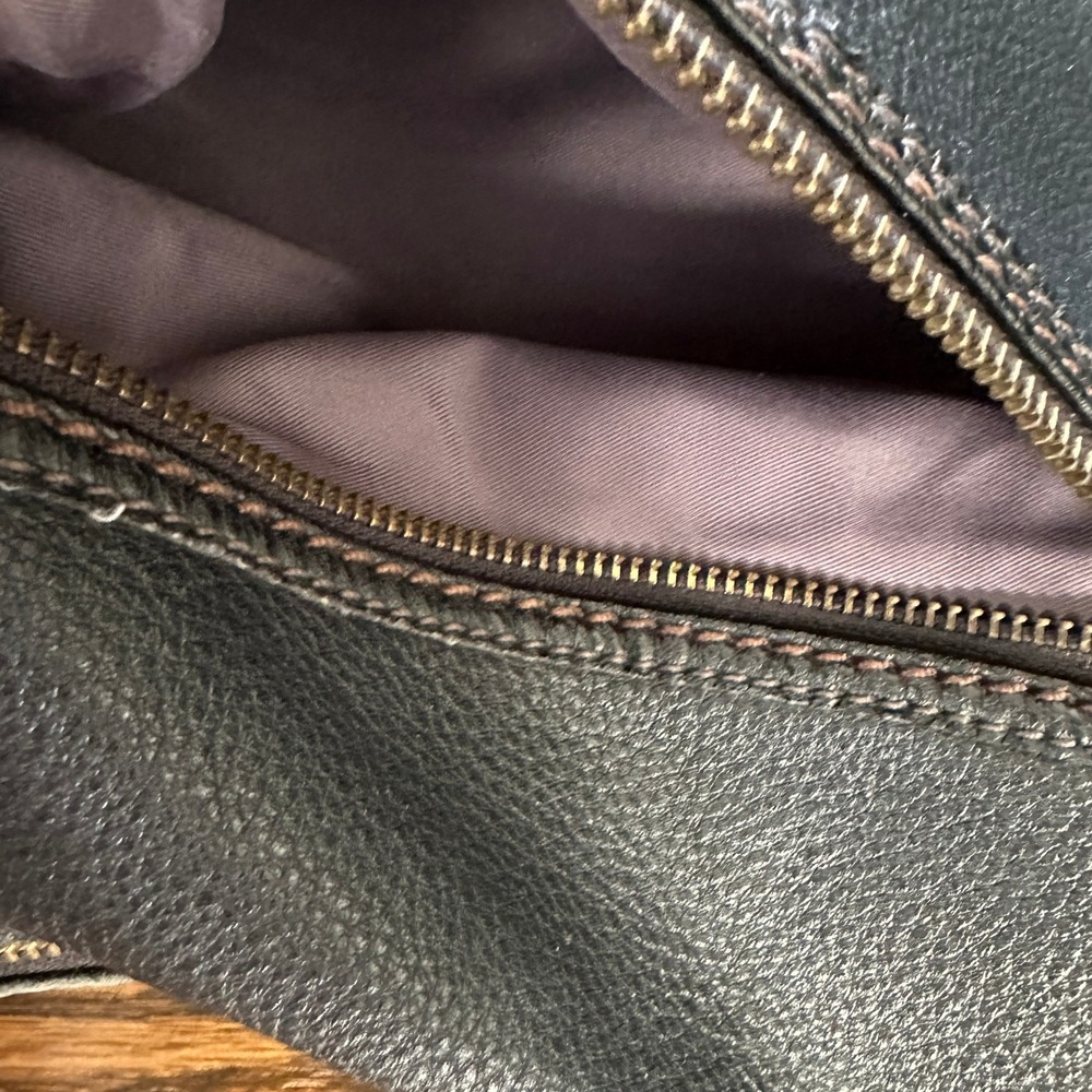 The Sak Sequoia Leather Hobo Bag Women's Black Casual Boho Slouchy Purse Zipper - Picture 3 of 14